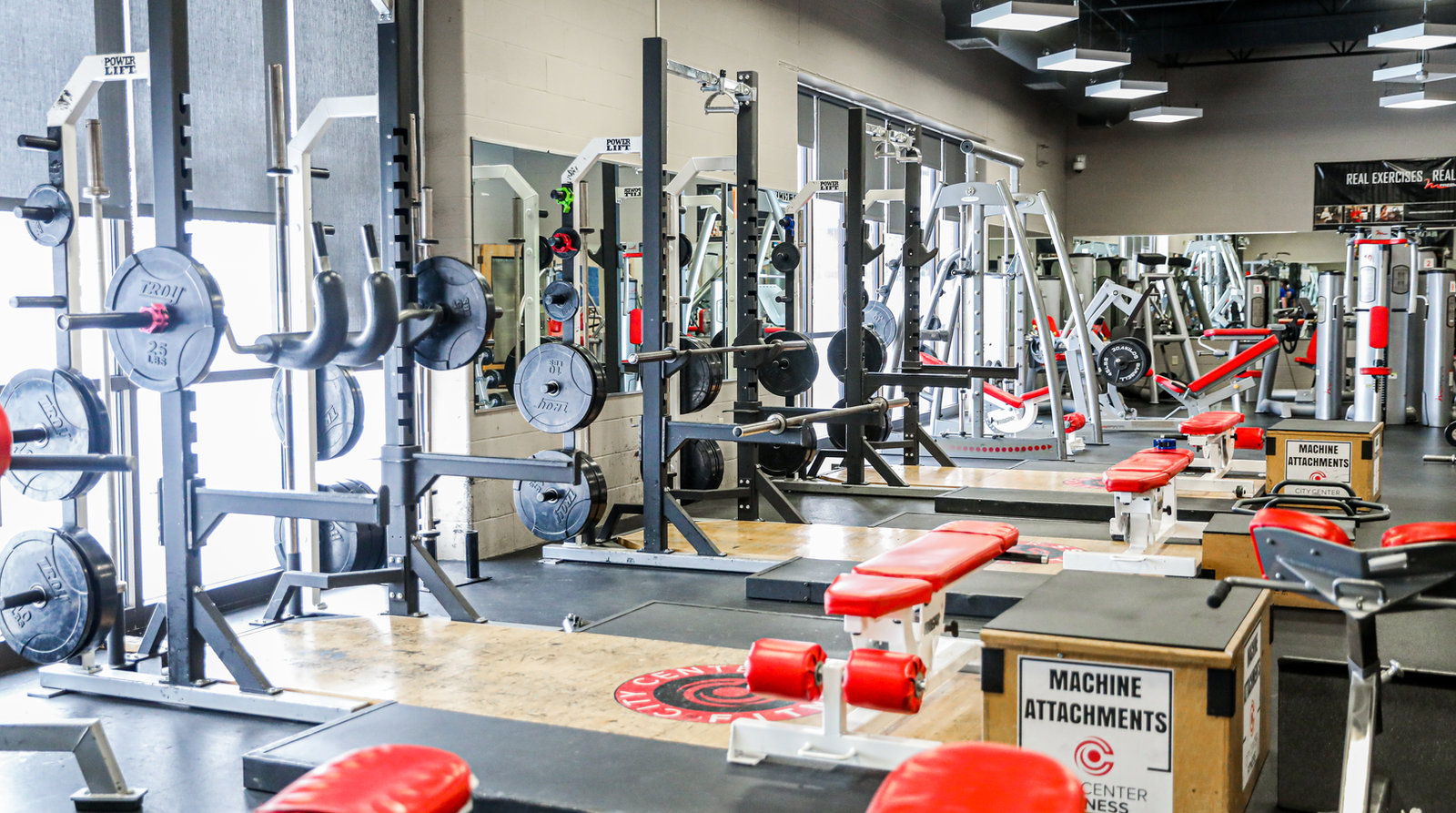 City Center Fitness strength and conditioning weight room